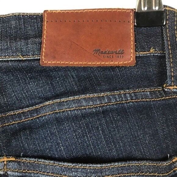 Madewell Jeans Skinny Skinny in Waterfall Wash Dark Blue Wash Women’s Size 26 - Picture 11 of 14